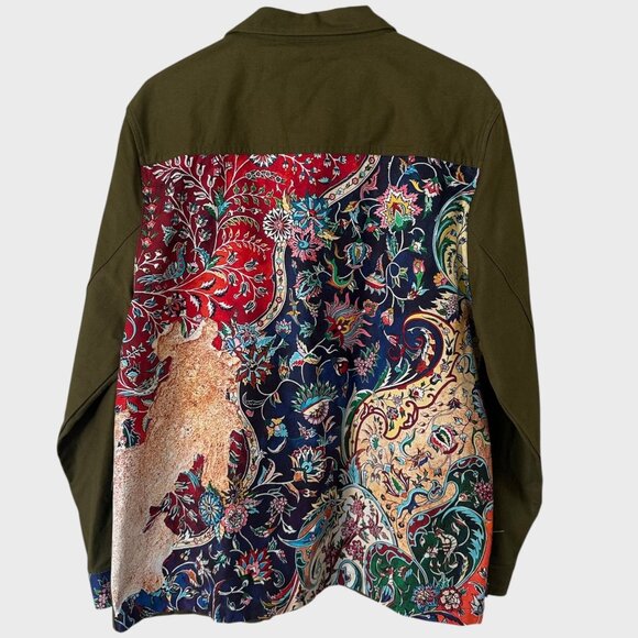 The Hundreds x Jason Seife Casio Work Jacket Green Men's Large Button-Up Shacket - Picture 4 of 11